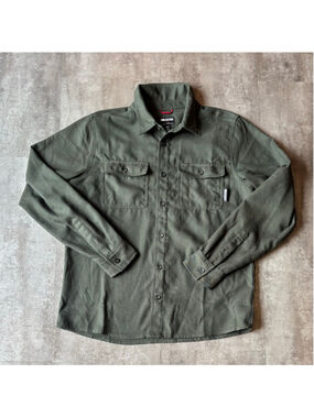 Outdoor Research Flannel Shirt Mens Medium Green